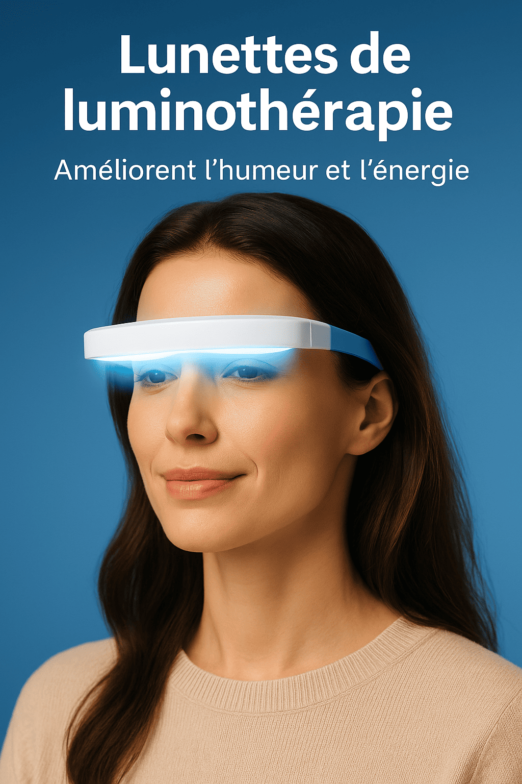 Lunettes de Luminothérapie LED Portables – Anti-Fatigue, Humeur & Énergie Naturelle